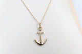 9ct Gold Anchor Pendent P0045SJ