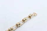 9ct Gold Handmade Cable and Belcher 1:2 Bracelet B7181SJ