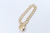 9ct Gold Handmade Solid Open curb Bracelet B9068SJ