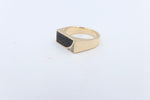 9ct Gold Solid Spectrum and Diamond set ring