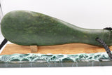 New Zealand Greenstone Mere 30cms with Base