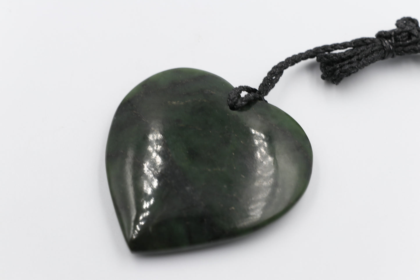 New Zealand Greenstone Heart 60mm