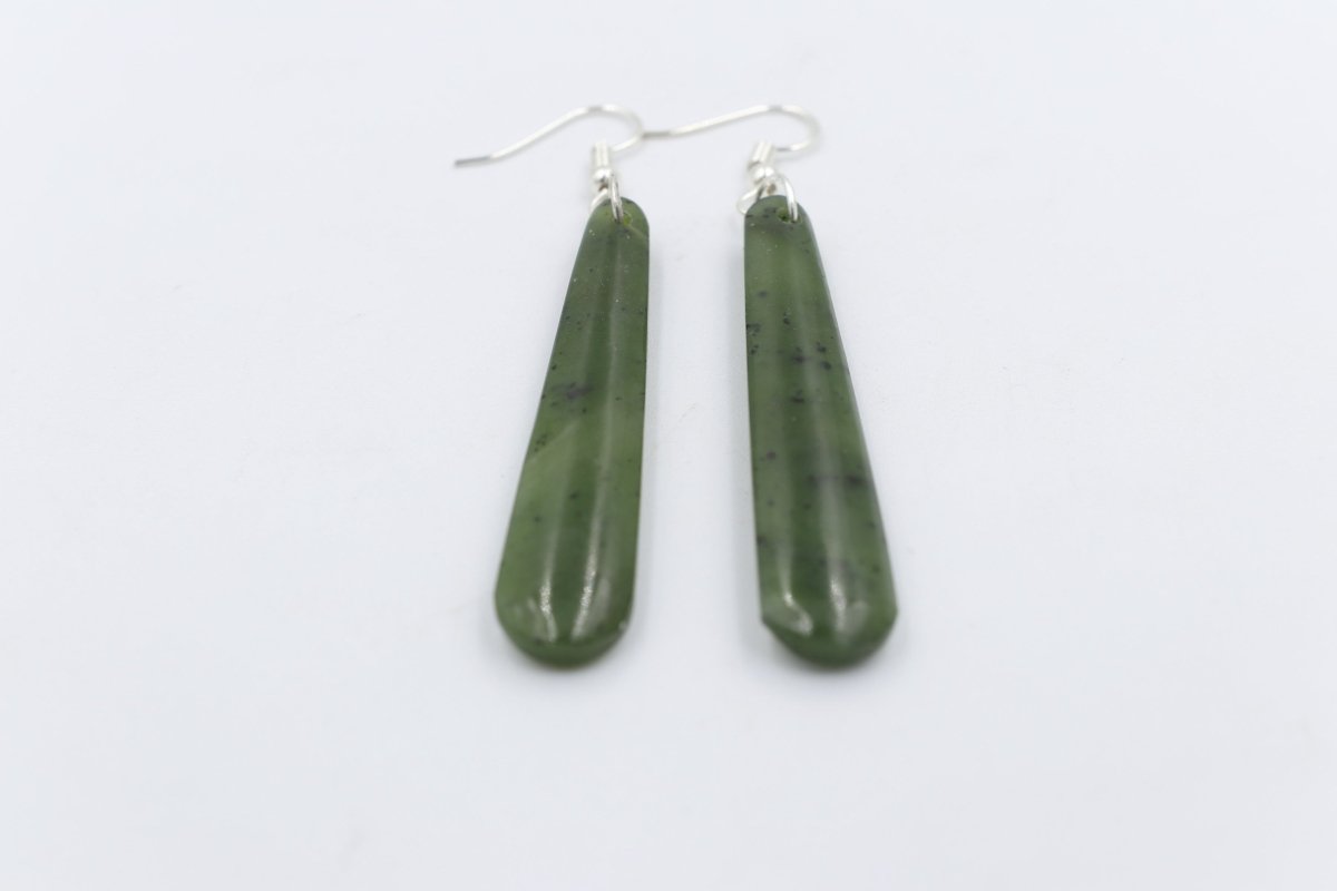 New Zealand Greenstone Drop Earrings GE008GT