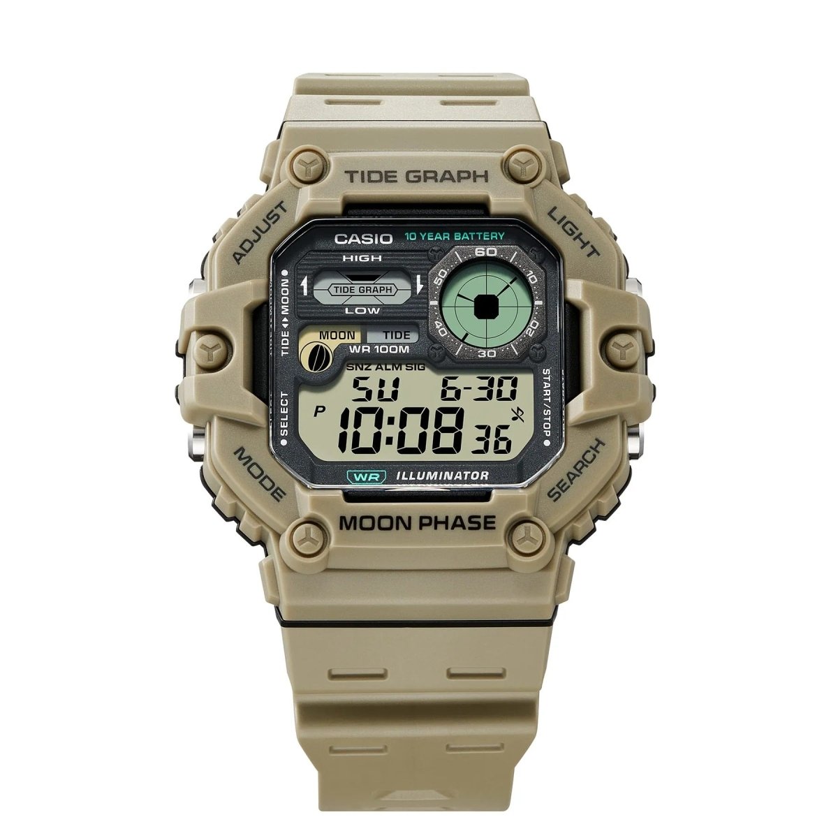 Casio Digital Moon and Tide watch WS1700H-5A