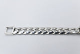 Sterling Silver Rounded Curb ID bracelet IRA29