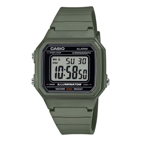 Casio Digital  50m WR Watch - W-217H-3A