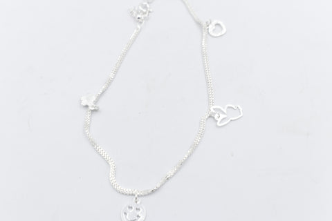 Stg Silver Anklet 25 to 29cm IRA39