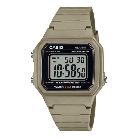 Casio Digital  50m WR Watch - W-217H-5AV