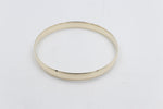 9ct Gold Solid bangle 6.6mm wide SYB13