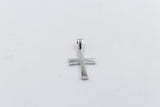Stg Silver Solid Cross 47-10110-000