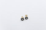 9ct Gold Genuine Sapphire Cluster Earrings SJ5ET0022-SAPP
