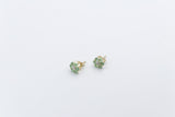 9ct Gold Genuine Emerald Cluster Earrings SJ5ET0022-EMDI