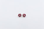 9ct Gold Genuine Ruby Cluster Earrings SJ5ET0022-RUDI