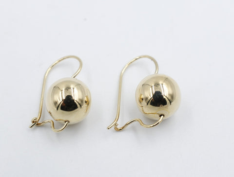 9ct Gold Euroball Earrings 11mm SJ5ER0327