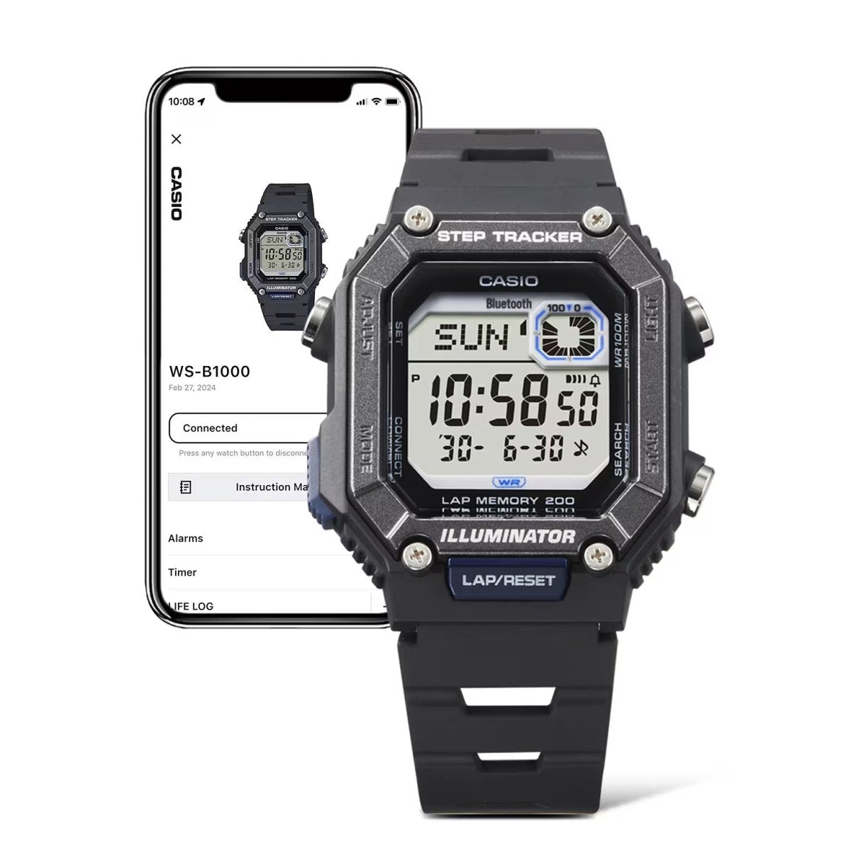 Casio Step Tracker Bluetooth Connect WS-B1000-2AV