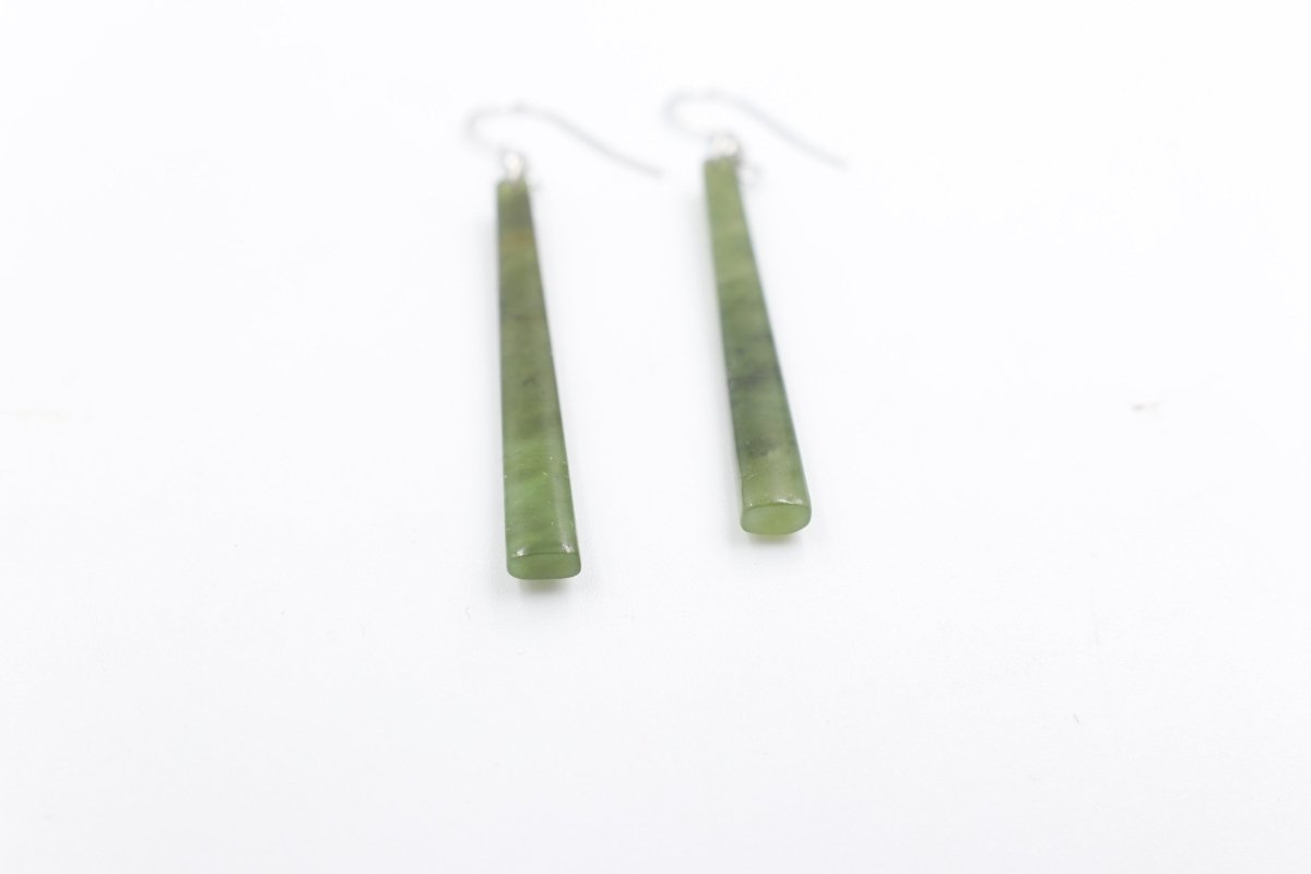 New Zealand Greenstone Drop Earrings