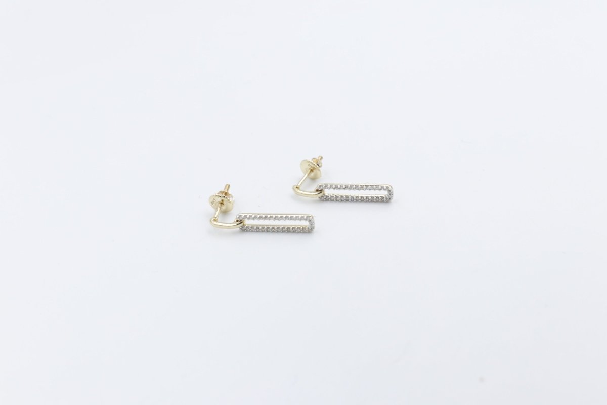10K Gold Diamond Drop Earrings 0.25ct