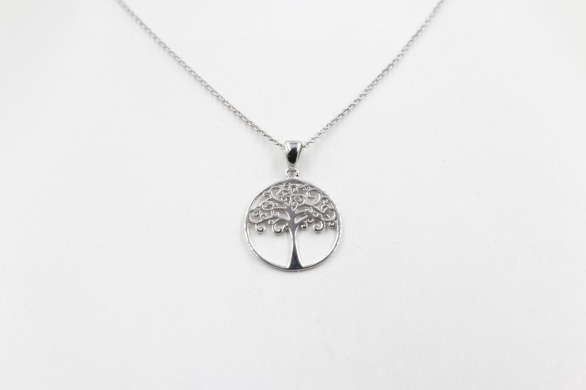 Stg Silver Tree of Life Pendent with Chain