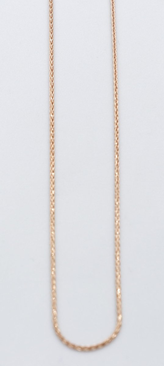 9ct Rose Gold Italian Wheatsheaf Chain 55cms