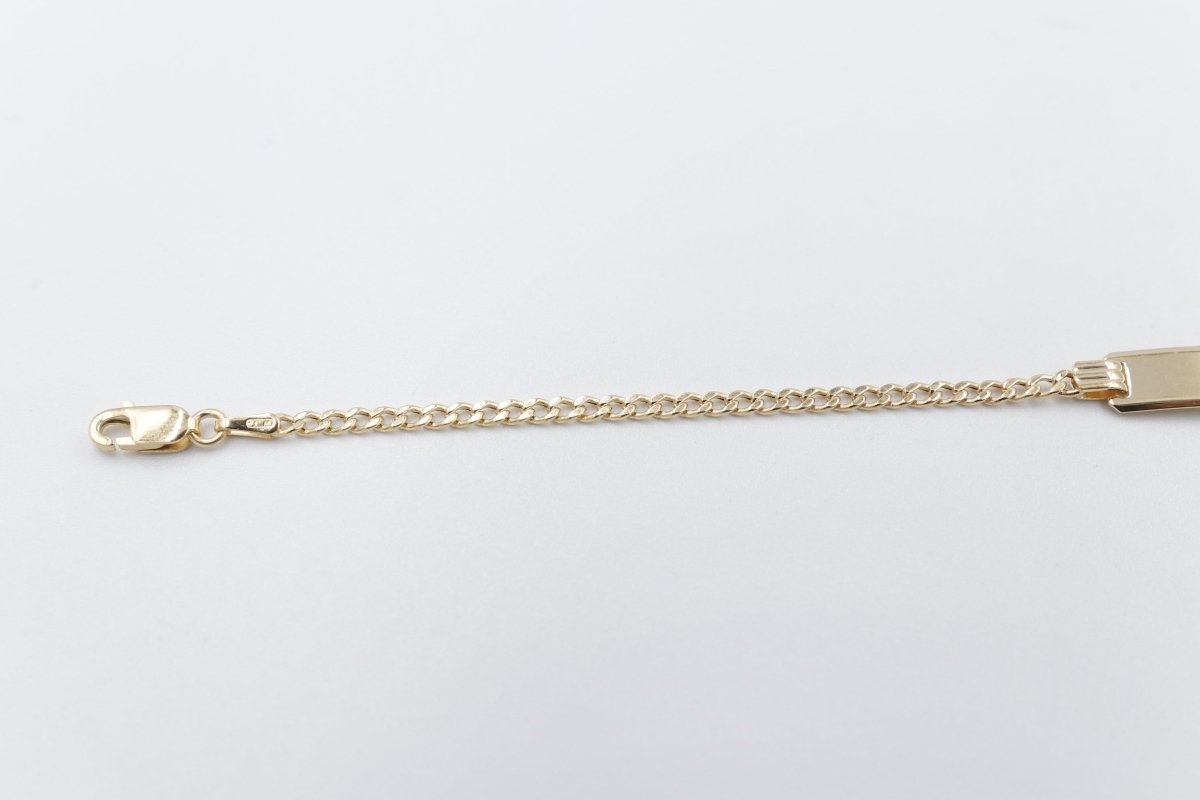 9ct Gold kids ID bracelet 16cm 608PK548/4