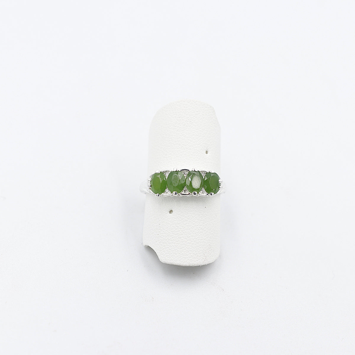 Stg Silver Ring with Greenstone SYR7993