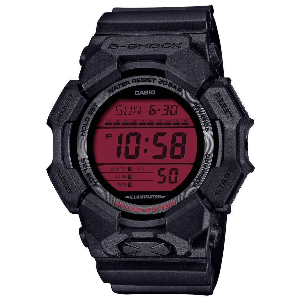 Casio Gshock Full Digital GD010BBR-1DR