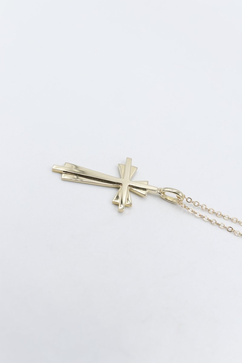 9ct Gold Solid Cross Pendent SYP2102