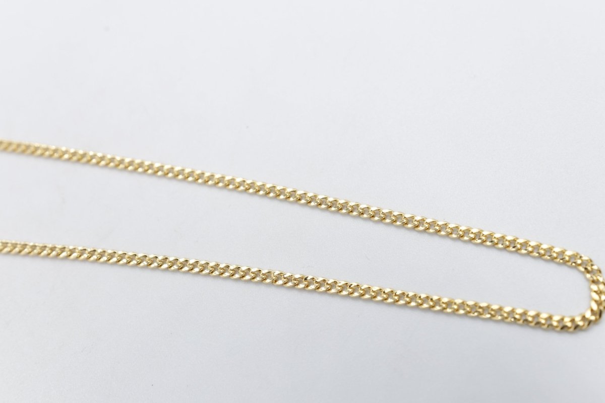 9ct Gold Hollow Curb 50cm 060VGB20V