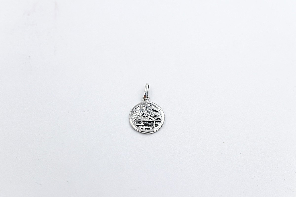 Solid Stg silver Saint Christopher Pendent SD915