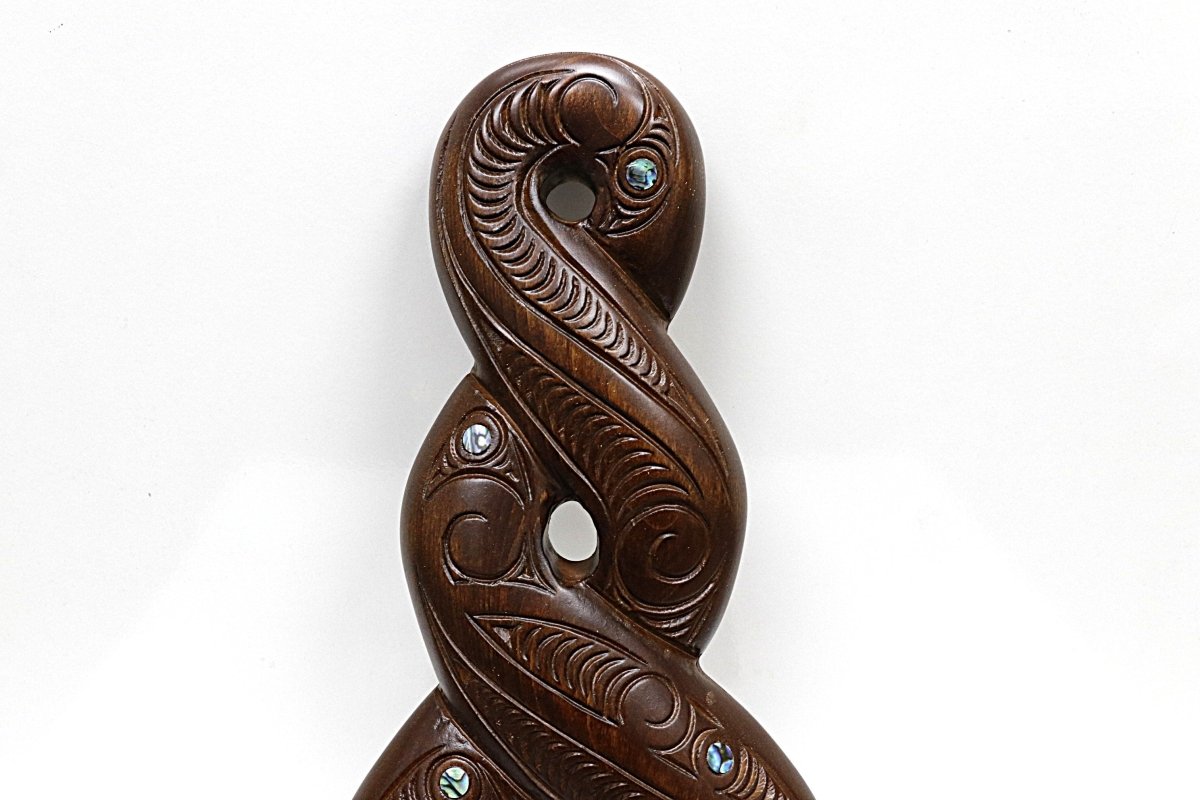 Wooden Double Twist On a Base WM854 43cm
