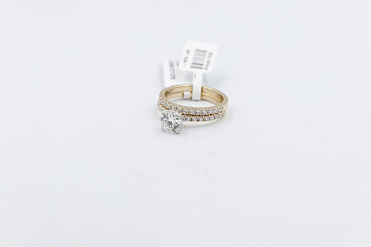 10ct Gold Lab Grown Round Diamond 1.23ct Ring with eternity