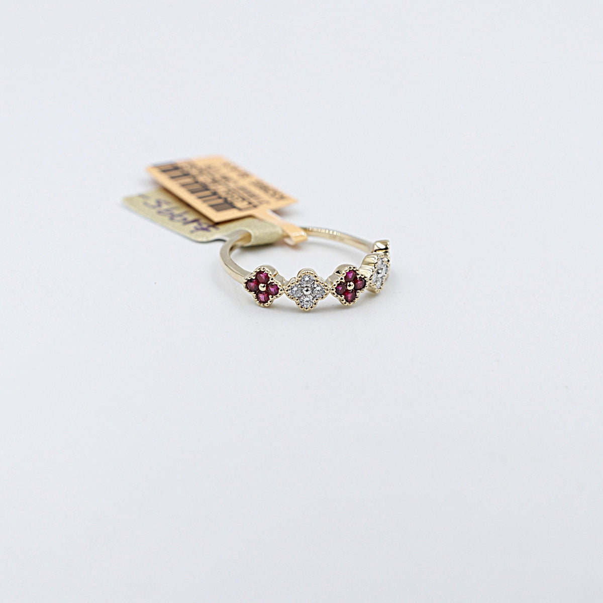10K Yellow Gold Lab Diamond and Ruby LGR47182