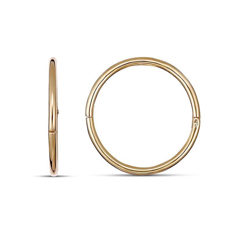 9ct Solid Hinged Sleepers 12mm SLE001-12C