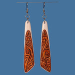 Drop earring with stain BE017