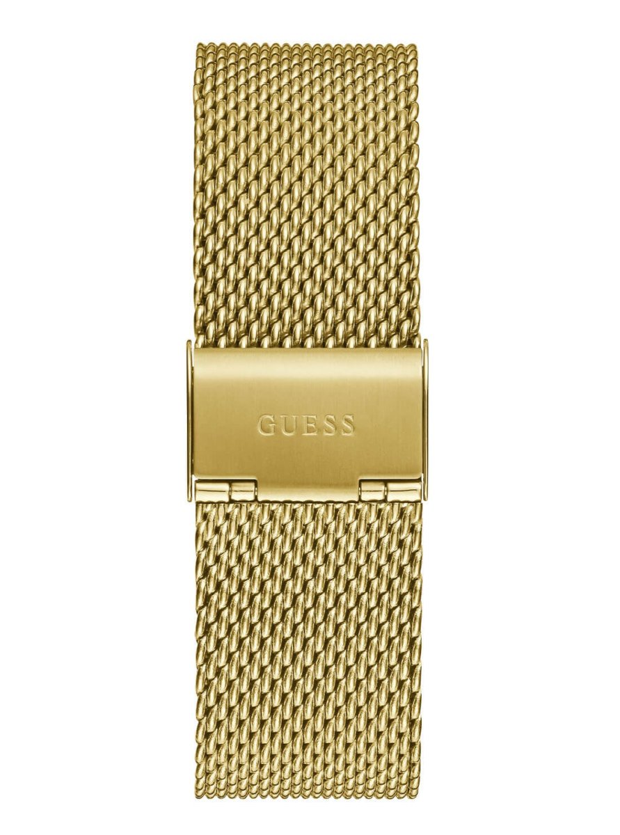 Guess Reputation Black Logo Mesh Watch GW0710g2