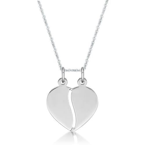 Stg silver Share a Heart pendent