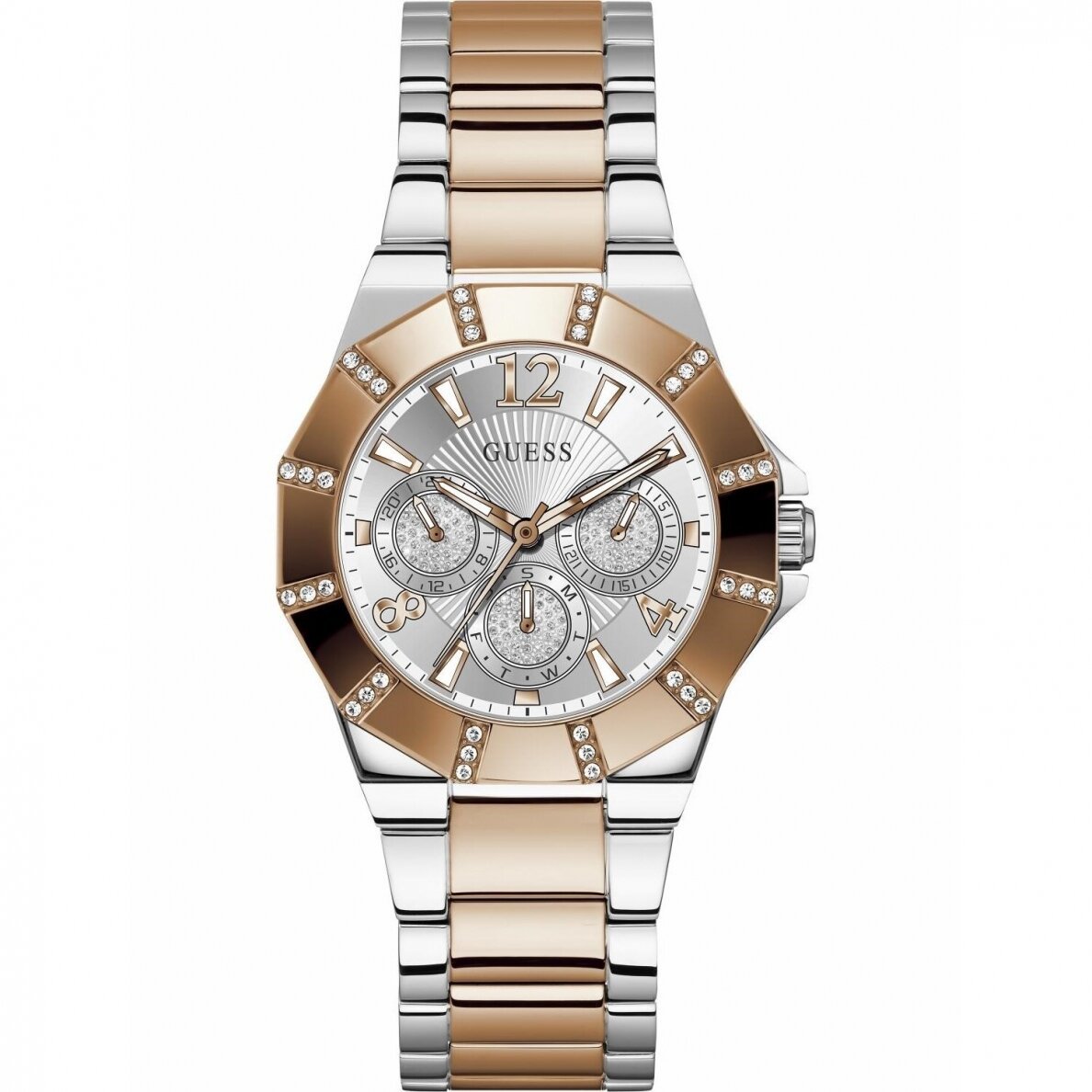 Guess Sunray Ladies Bi tone Watch GW0616L3