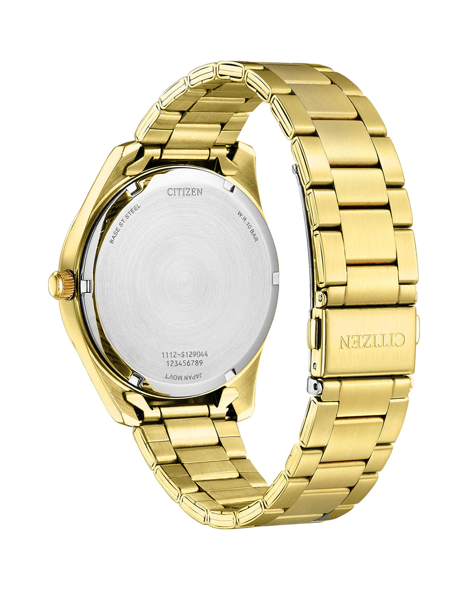 Citizen Mens Sleek Gold Tone Quartz Watch Watch BI1039 59L Stonex Jewellers