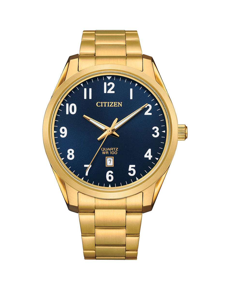 Mens citizen watches gold tone clearance