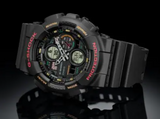 G Shock Red/Black Analog-Digit Watch - GA-140-1A4