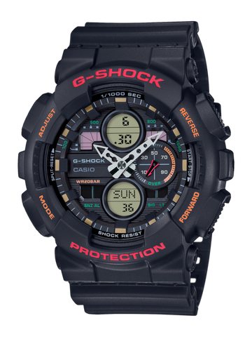 G Shock Red/Black Analog-Digit Watch - GA-140-1A4