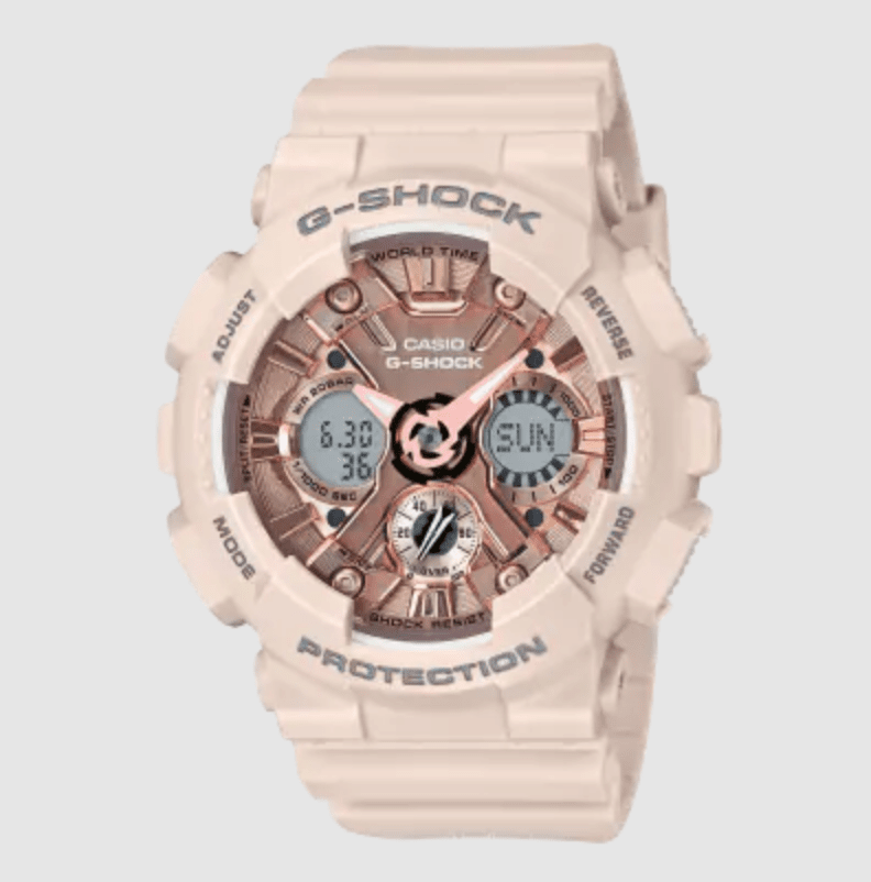 G-Shock Women's Pink/Gold Digit-Analog (GMA-S120) Watch - GMA-S120MF-4A