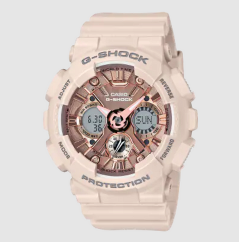 G-Shock Women's Pink/Gold Digit-Analog (GMA-S120) Watch - GMA-S120MF-4A