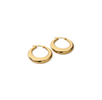 FV Yellow Gold Hollow Hoops Earrrings 30 mm - HOPLHY-E30