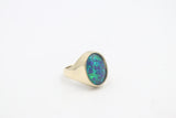 9ct Gold Mens Opal Ring
