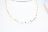 9ct Gold Paper clip Link Chain