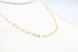 9ct Gold Paper clip Link Chain