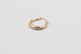 9ct Gold Oval Hoops GE011