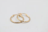 9ct Gold  Hoop Earrings GE022