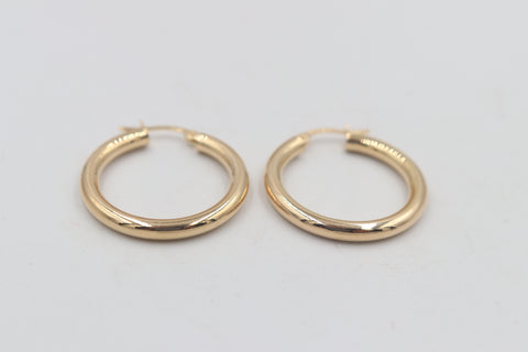 9ct Gold  Hoop Earrings GE017